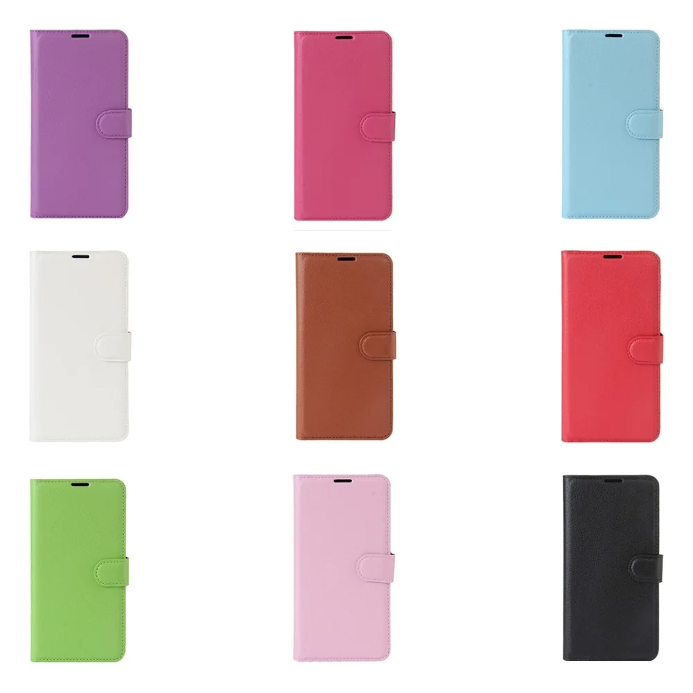 Кожаный чехол книжка с текстурой личи для Nokia 3|case for nokia|phone casesleather case |