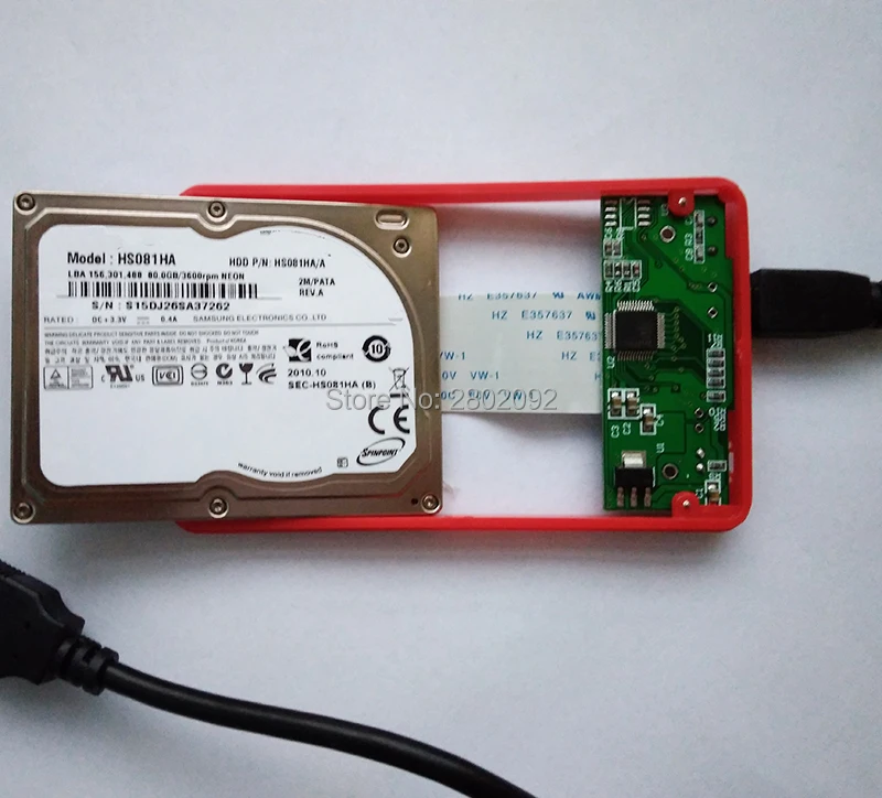 

NEW 1.8" CE/ZIF 80GB HS081HA Hard Disk drive AND A mobile hard disk box for IPOD CLASSIC HDD