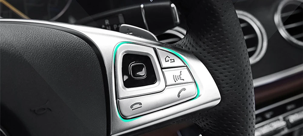 Для Mercedes Benz E Class W213 автомобильный Стайлинг рулевое колесо насадки на пуговицы отделкой патч наклейки автомобильные аксессуары