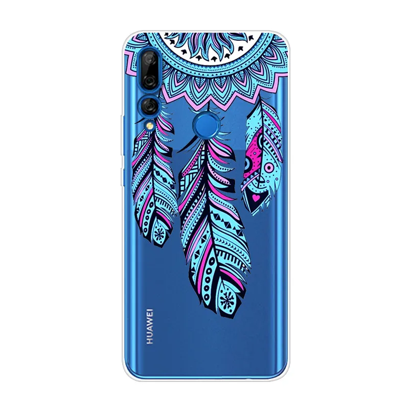 Чехол для Huawei Y9 2019 Мягкая силиконовая задняя крышка из ТПУ с мультяшным рисунком