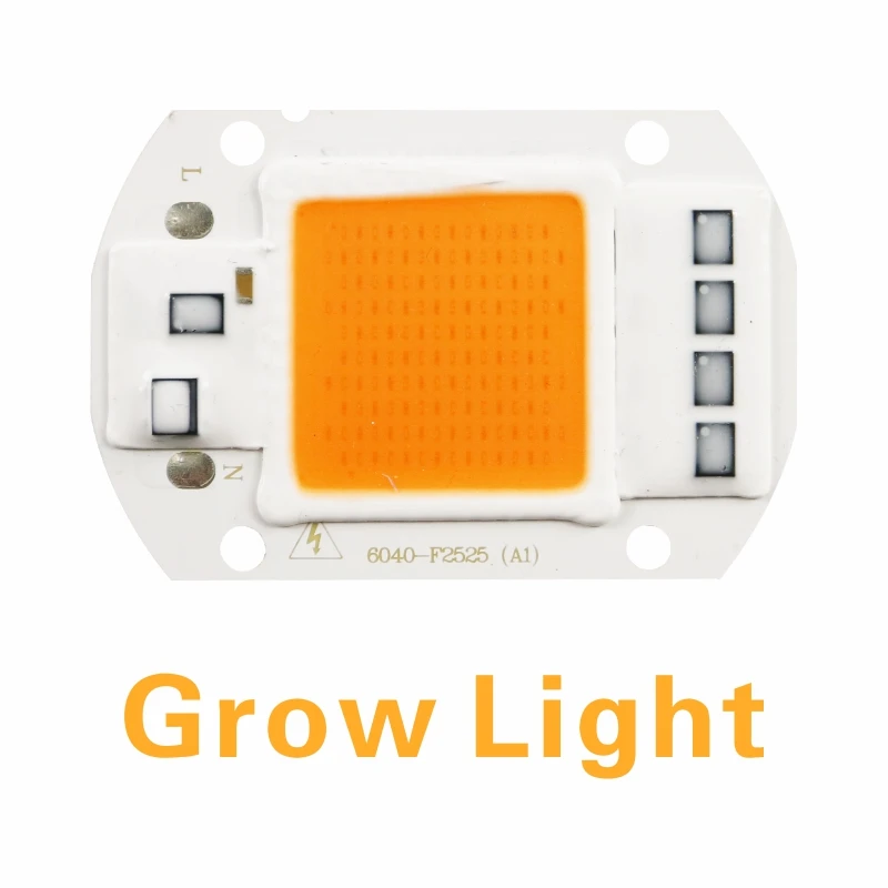 Grow Light Attuso светодиодный чип COB 10 Вт 20 Вт 30 Вт 50 Вт 220 В 110 В вход Смарт IC драйвер подходит для DIY светодиодный прожектор - Испускаемый цвет: Grow Light