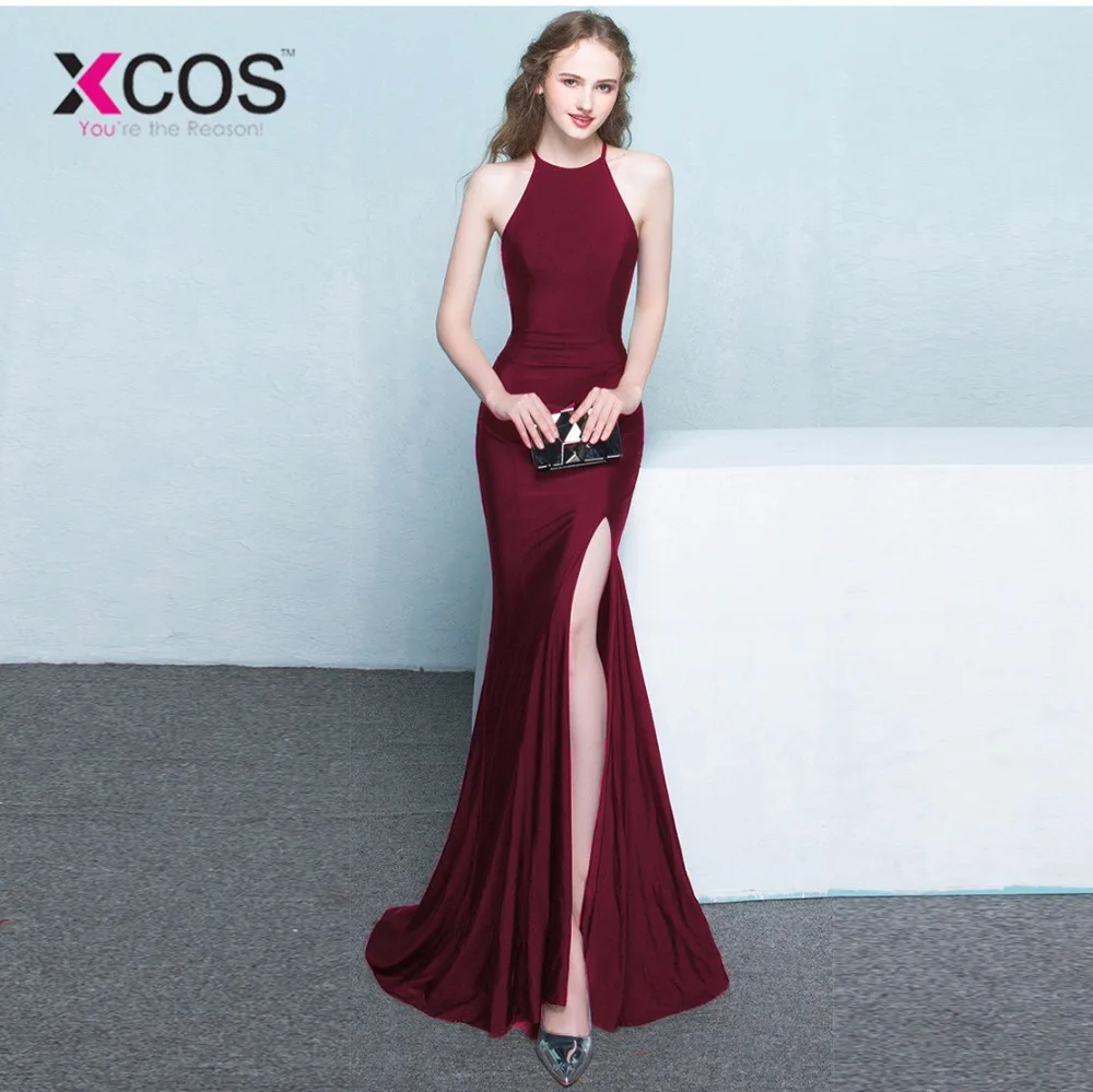 XCOS Vestidos De Formatura платья для Для женщин Русалка Пром красный королевский синий
