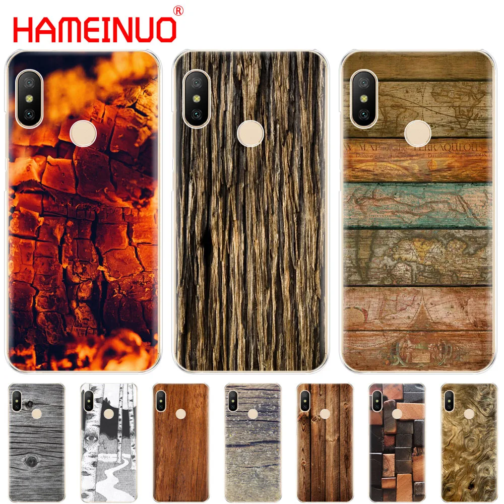 Текстурный чехол HAMEINUO в деревянном стиле для Xiaomi Mi 8 se A2 lite redmi 6 6a pro note PRO pocophone F1
