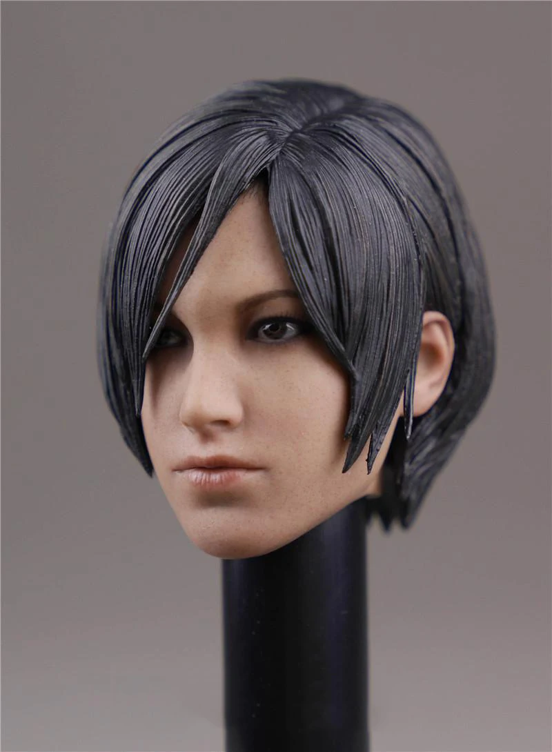 1/6 Ada Wong голова лепить с короткими волосами для 1" Женщина фигура тела