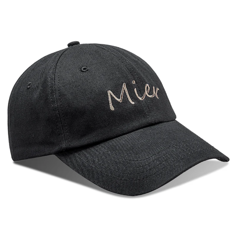 MIER Cotton Baseball Cap Adjustable Hat for Men and Women Black-Unstructured | Спорт и развлечения