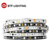 5M WS2811 LED Strip DC12V Ultra Bright Highly Efficient 5050 SMD RGB LEDs High Light Addressable 30 48 60leds m White Black PCB