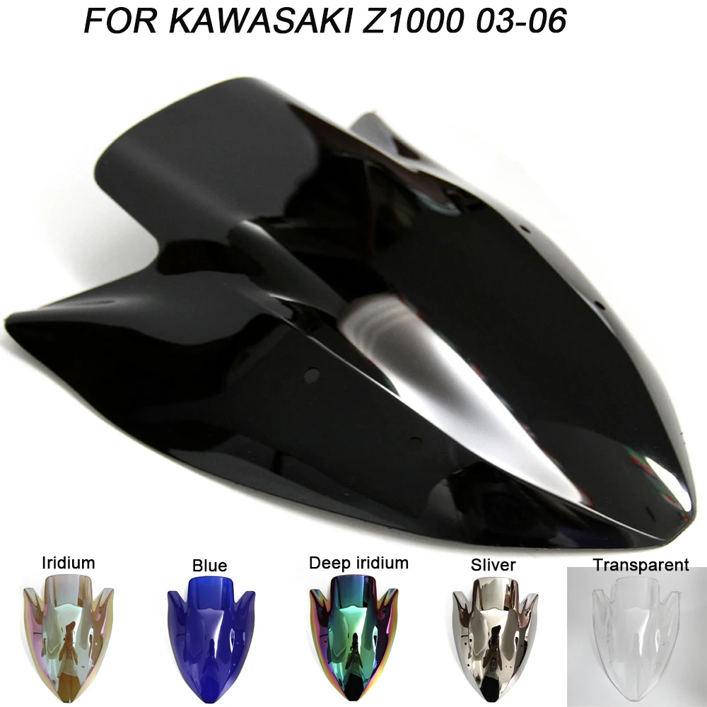 Лобовое стекло для мотоцикла Kawasaki Z1000 Z 1000 2003 2004 2005 2006 двойные Пузырьковые