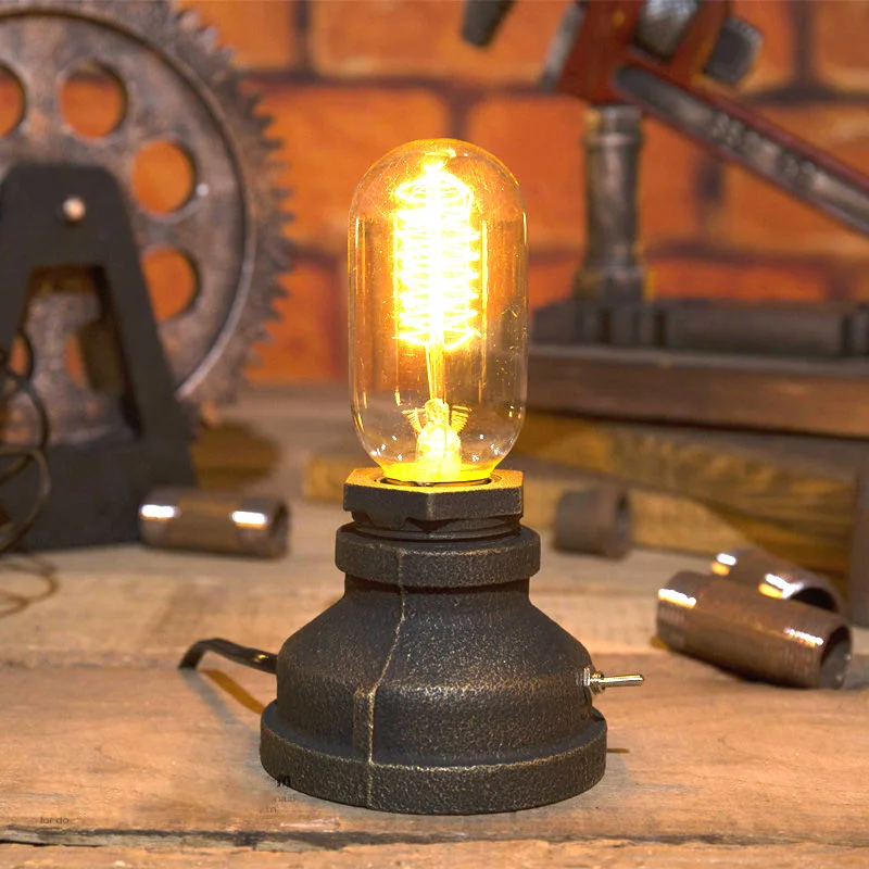 Приглушаемая металлическая настольная лампа в стиле ретро креативный