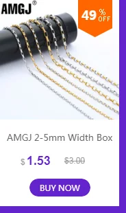 AMGJ 4 Style Stainless Steel Gold Color Round Ball Pendant Necklace Link Chain Necklace Fashion Jewelry for Women or Men