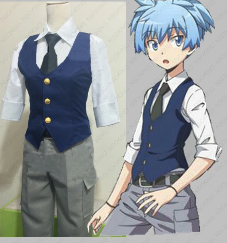 Убитого класса Ansatsu Kyoushitsu Shiota Nagisa Косплей Костюм Tairl Сделано|nagisa cosplay|cosplay