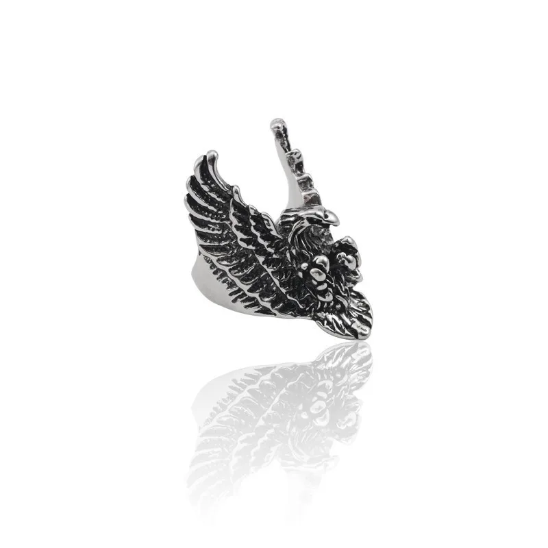 

Punk Cool Men Eagle Ring Gothic Vintage Animal Rings Male Hip Hop Domineering Rock Men's Biker Jewelry Xmas Gifts Anillos