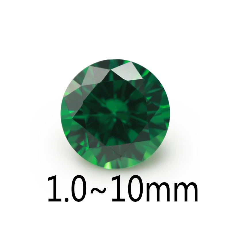 100 шт. синтетический камень из циркония 1 0 10 мм|round shape|loose cz stonecz stone |