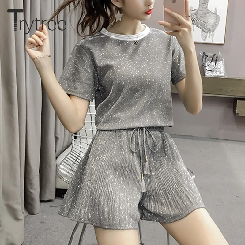 Женский офисный костюм Trytree повседневный комплект из двух предметов модный топ и