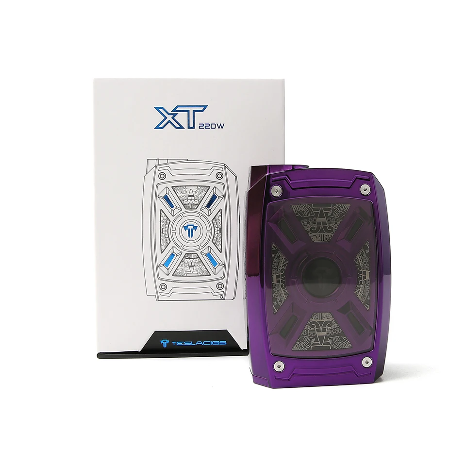 Оригинальный Tesla XT 220 Вт коробка мод для 21700 20700 18650 батарея KA TC режим ТКС Vape Mod