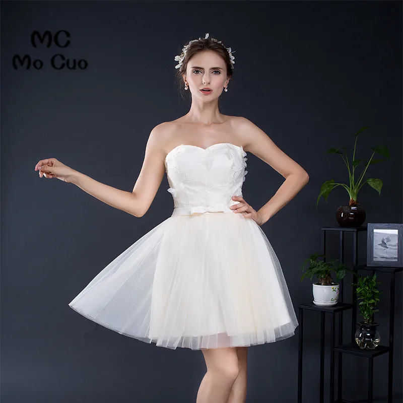 Бальное платье 2017 милое для выпускного вечера с цветочной вышивкой коктейльное