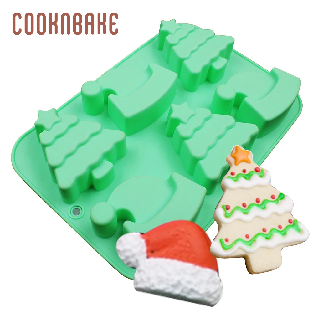 Силиконовая форма COOKNBAKE для торта выпечки шапки рождественской елки инструмент