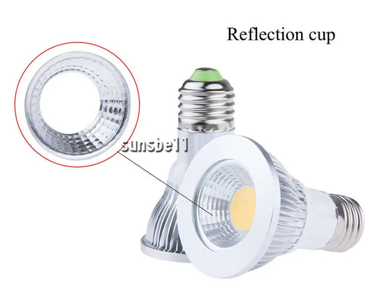 9w 12w E27 GU10 LED COB PAR20 прожектор потолочная лампа настенная холодный белый теплый AC