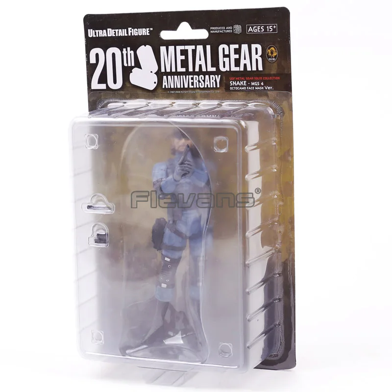 Металлическая Шестерня твердый яд твердая змея Серая лиса Raiden ПВХ Фигурки Коллекционная модель игрушки 5 шт./лот