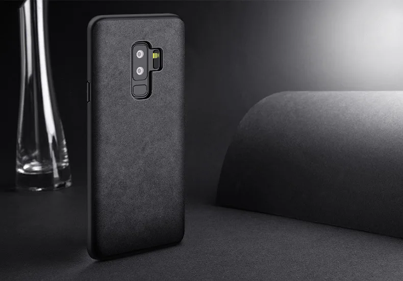 Для Samsung galaxy S9 чехол Роскошный 360 градусов замша кожа + ПК ТПУ полная защита