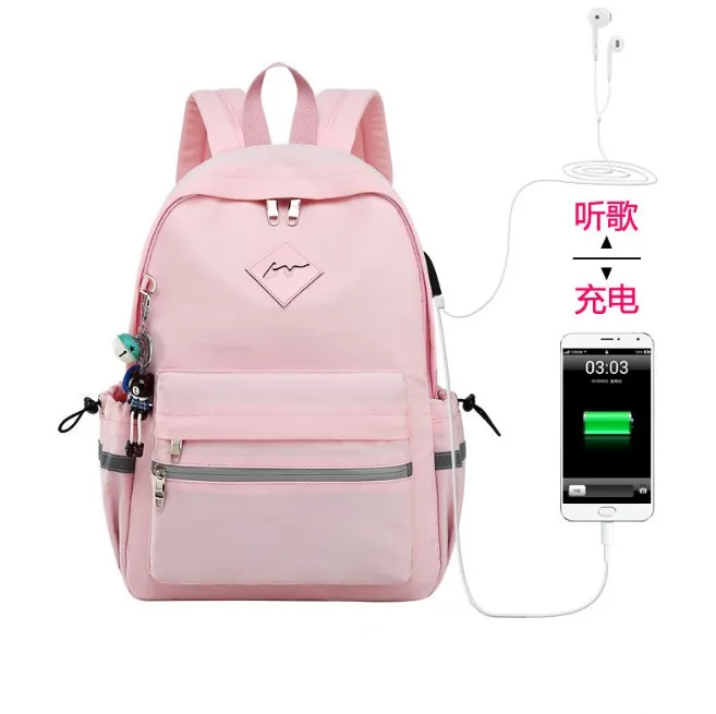 WINNER новый водонепроницаемый USB зарядный женский рюкзак Mochila Мужская школьная