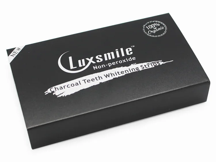 Luxsmile древесный уголь для отбеливаяни зубов полоски Стоматологический материал 3D белые зубные отбеливающие нити Tanden Bleken красивая улыбка Прямая поставка