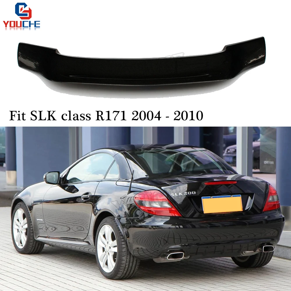 Mercedes R171 R Стиль углеродное волокно задний спойлер крыло для Benz SLK Class 2004 2010 SLK200 SLK280