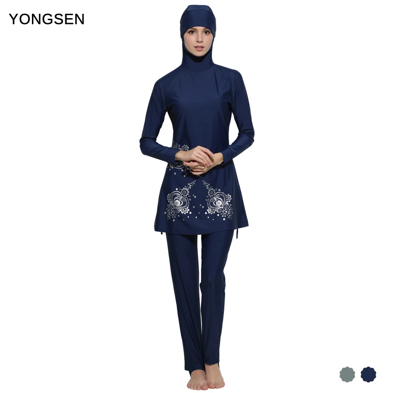 Мусульманская одежда для купания YONGSEN женский купальный костюм Burkinis Musulman женская