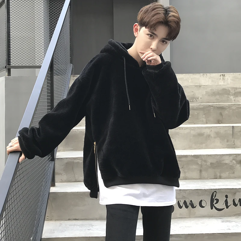 Новинка 2019 зимние розовые пальто из искусственного меха с молнией сбоку и