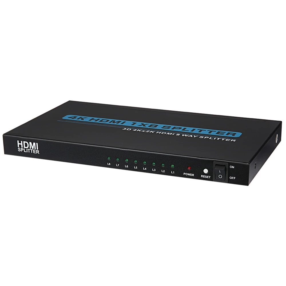 Zenhon T-108A Удобно 4 К x 2 8 Порта HDMI Switcher 1x8 Переключатель Splitter Поддержка 1.4a |