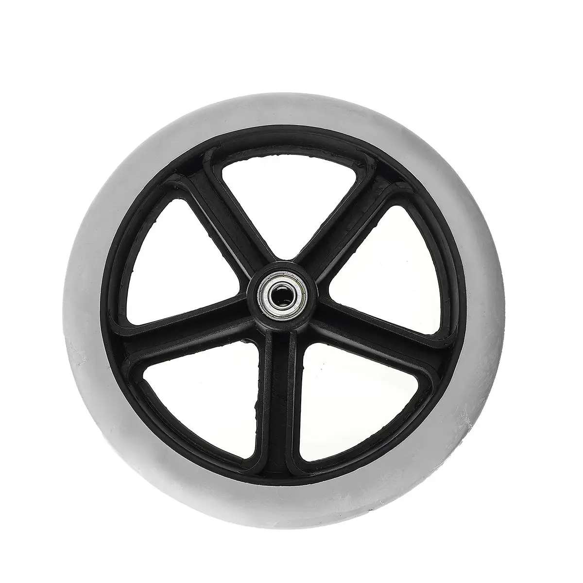 200mm 8" Wheelchair Casters Small Cart Rollers Chair Wheels Accessories Grey Rubber Non Marking Wheel Replace | Обустройство дома