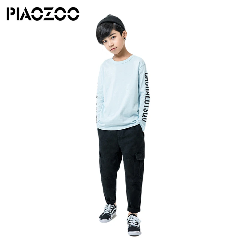 Новинка 2018 года футболки для мальчиков с длинными рукавами мальчиков-подростков