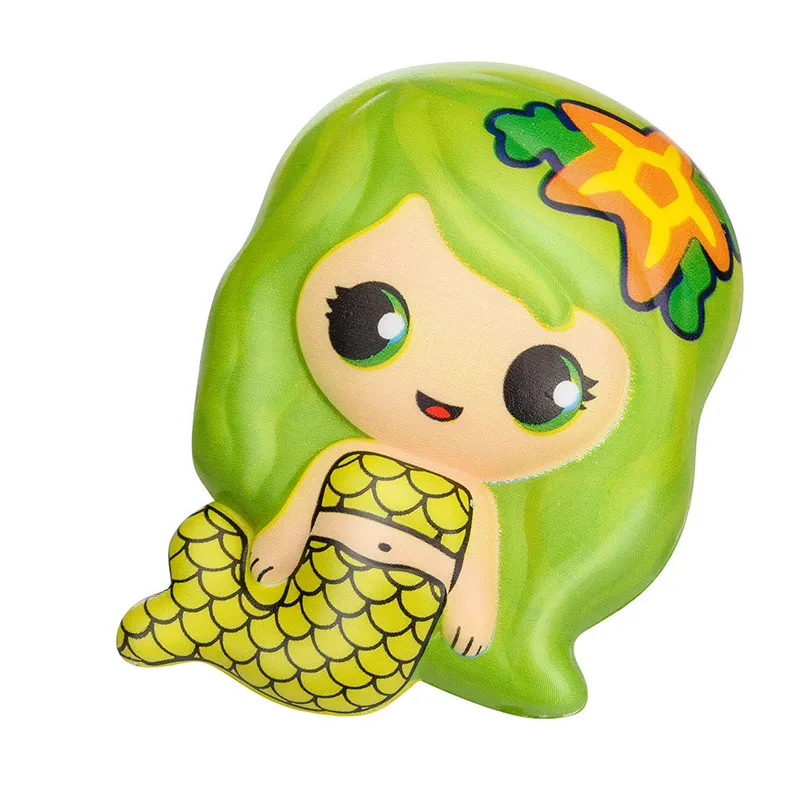 4 шт. сжимаемые игрушки Kawaii очаровательная игрушка Русалка медленно