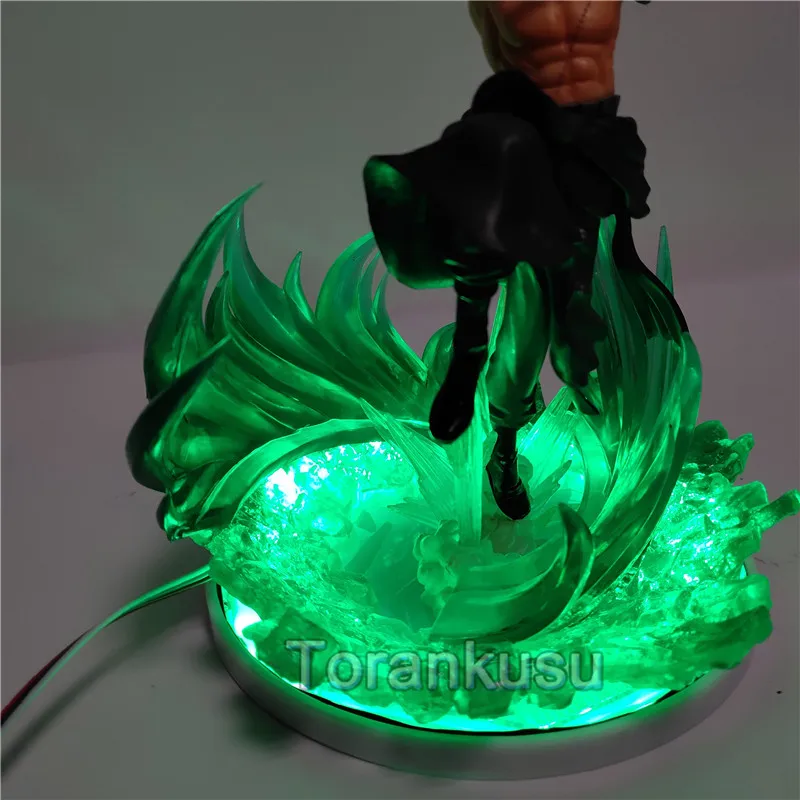 Экшн-фигурка Зоро 3D светодиодный ночсветильник One Piece Anime Roronoa Zoro светильник s