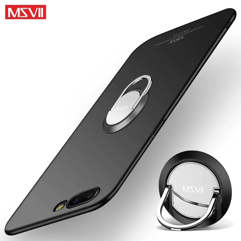 OnePlus 5T чехол Msvii кольцо на палец Тонкий матовый One Plus 5t 5 Чехол магнитный держатель