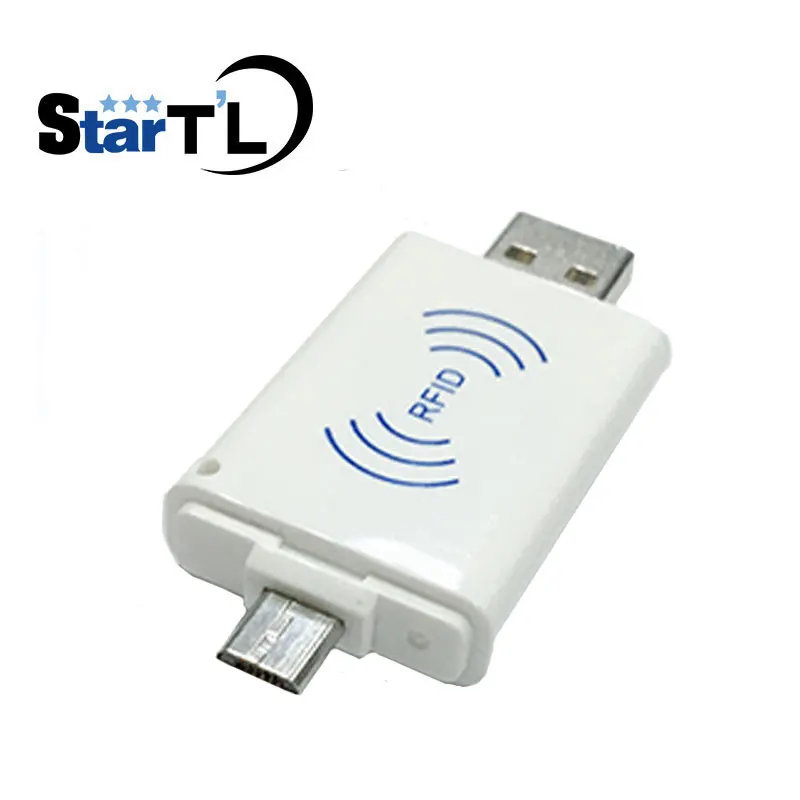 Мини портативный RFID 125 кГц Бесконтактный смарт кардридер EM Micro USB Win8/Android/OTG телефон