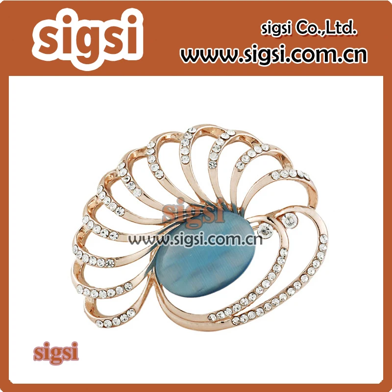 Изысканный дизайн женская синяя фотография букет цветов в форме капли Большая