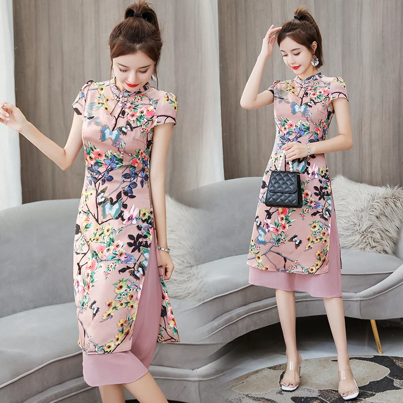 Чонсам вьетнамский Ao dai китайский qipao платье для женщин | Тематическая одежда и
