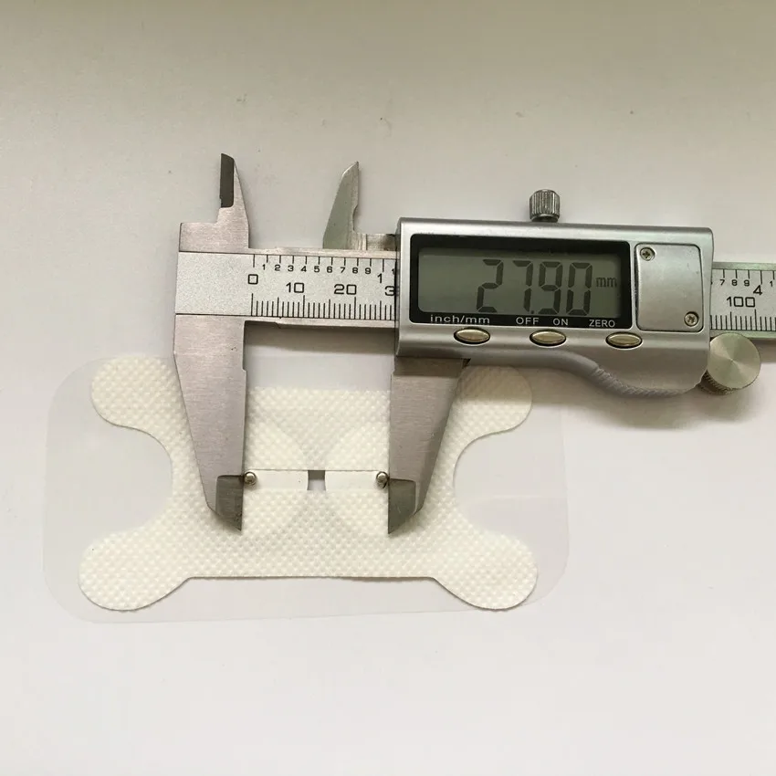 Бесплатная Доставка 10 шт. белый горло электрода TENS электрод устройства колодки с