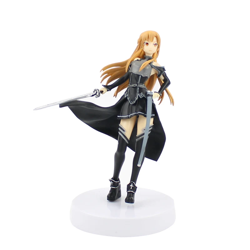 

2Style 18cm Sword Art Online Action Figure Asuna Doll PVC Model Collectible Toys Free Shipping