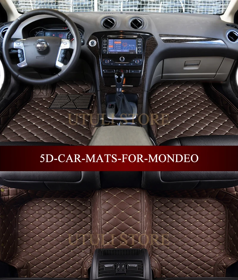 Кожаные автомобильные коврики для Ford Mondeo 4 двери/5 двери хэтчбек/седан 5D