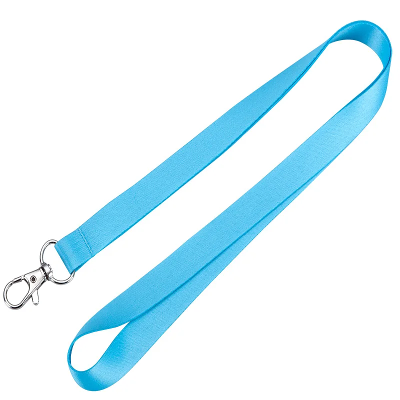 Скидка 1 шт. простой шейный ремешок металлический зажим - Цвет: Light Blue