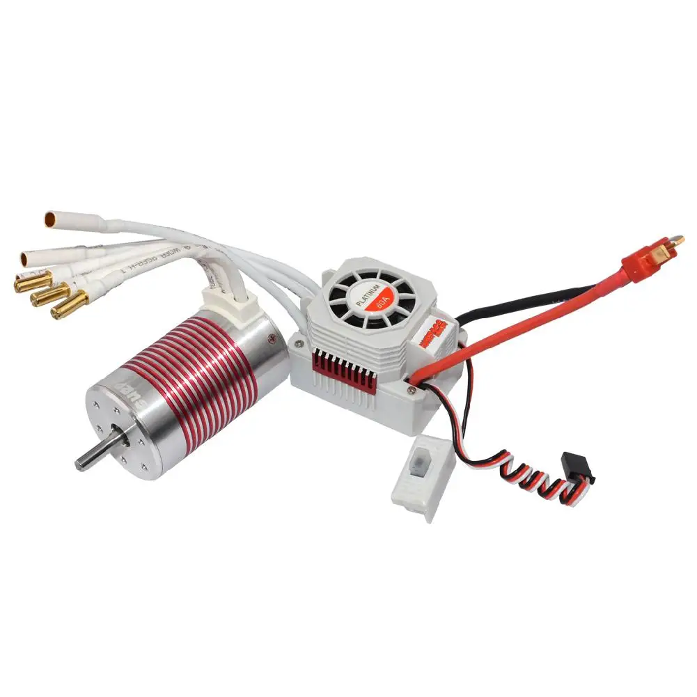 LeadingStar SURPASS HOBBY Platinum Set 3660 3300KV/3800kv бесщеточный двигатель с 60A ESC водонепроницаемый