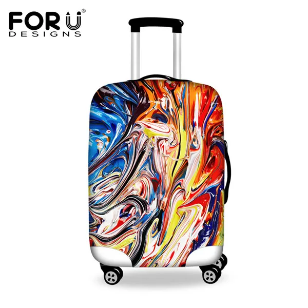 FORUDESIGNS 3D Граффити Защитная крышка для чемодана Водонепроницаемый туристический багажный чехол костюм для 18-30 дюймов Чехол Эластичный чехол для чемодана - Цвет: HB0036S