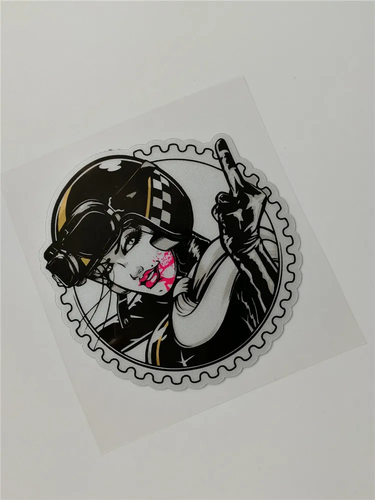 retro cafe racer  sex girl car sticker  pin up girl  motorcycle helmet stickers motocross racing rider ACE decals for dirt bikes