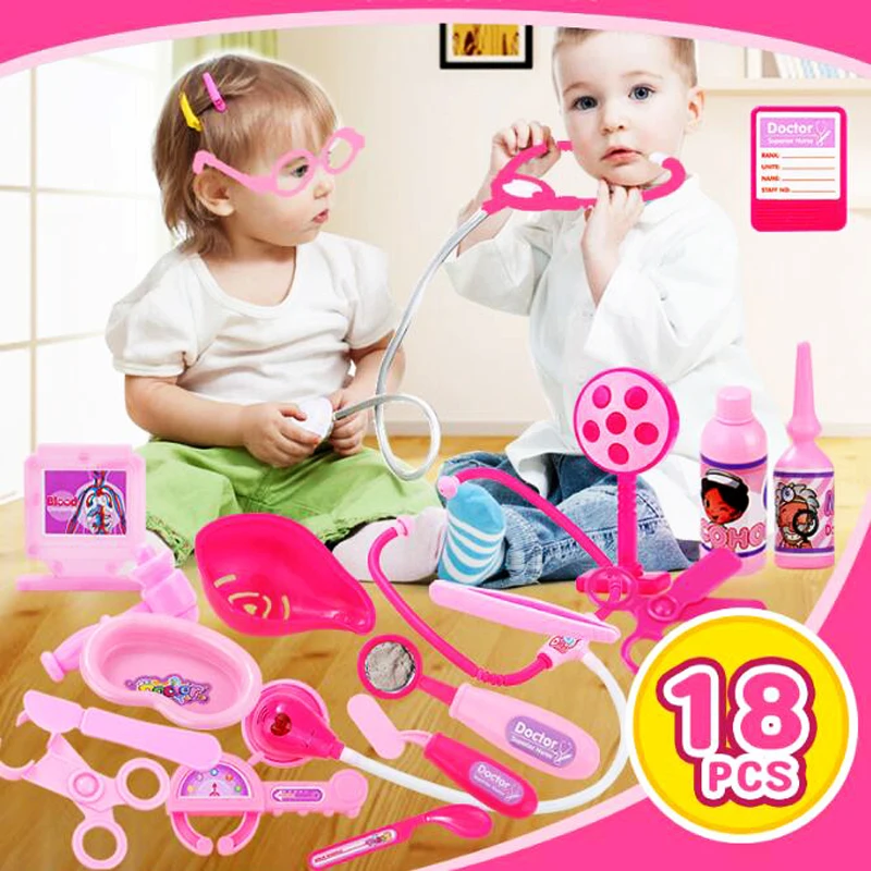 18 шт. классический подарок набор игрушек для игры в доктора Doctora Juguetes детей