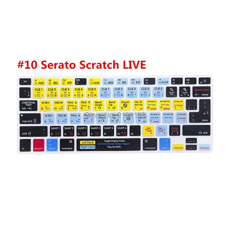 Ableton Live Logic Pro X Avid Pro инструменты ярлык клавиатуры Обложка кожи для Macbook Pro Air retina 13 15 17