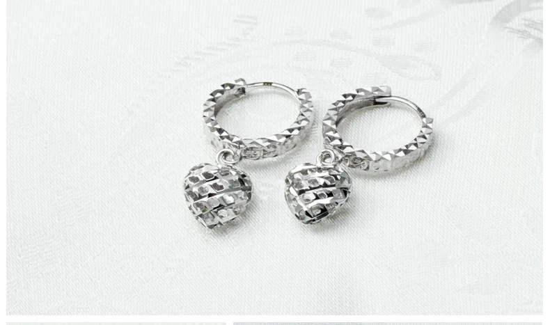 Серьги из чистого золота 18 К, настоящее AU 750, однотонные золотые серьги, хорошее красивое сердце, высококлассные трендовые классические ювелирные изделия,, новинка