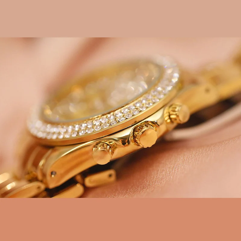 Luxury Classic Dress Women Watches Fashion Casual Watch Crystal Rhinestones Quartz Wristwatch Lady Party Bracelet Bangle Relogio | Наручные
