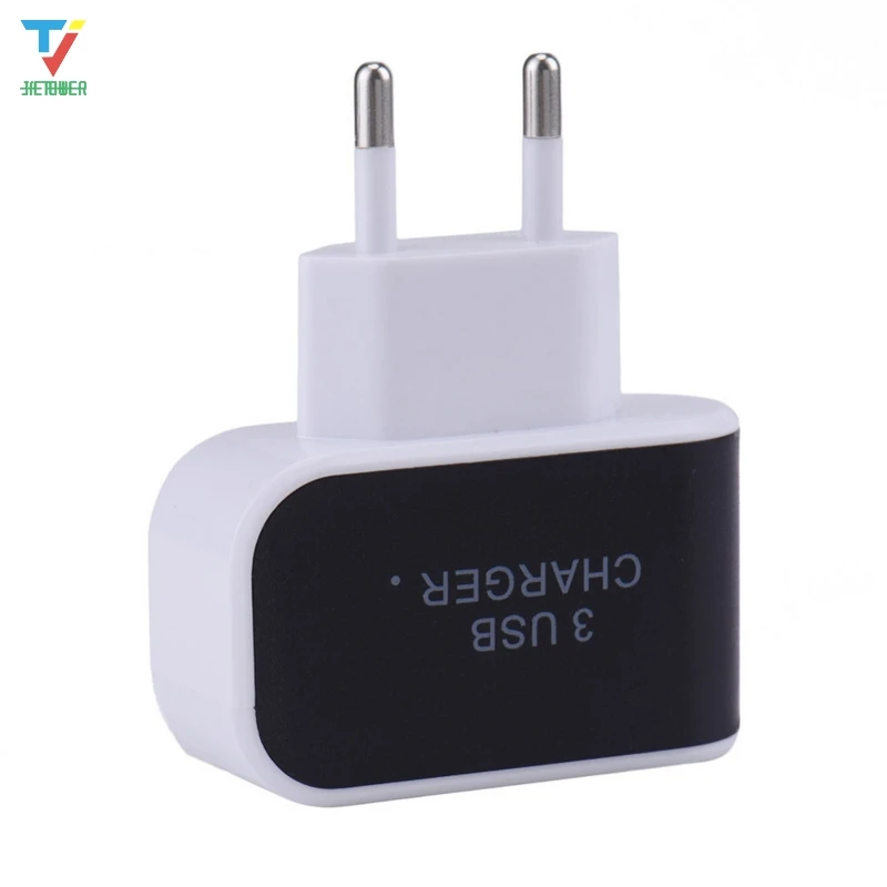 100 шт/партия, Трехместный 3USB порта, 3,1 а USB AC EU/US, настенное зарядное устройство, домашняя вилка для samsung для iphone 7 6 5,, дешево