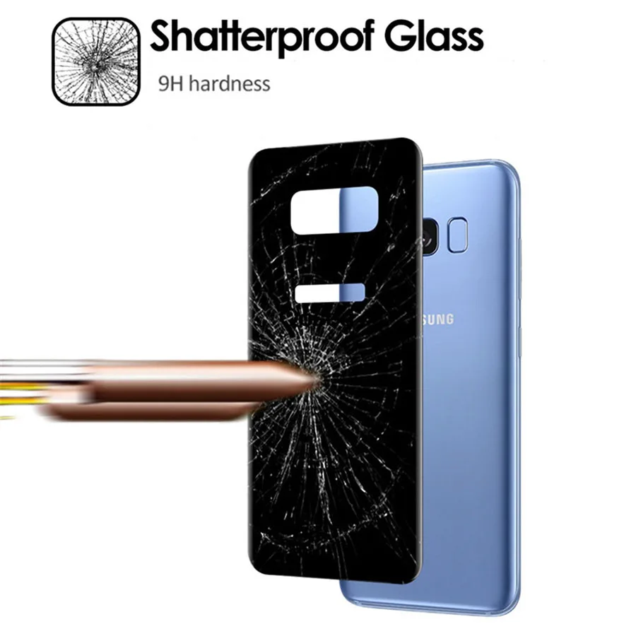 3D изогнутая задняя крышка из закаленного стекла для Samsung Galaxy Note 9 S8 S9 Plus 8